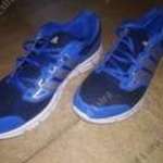 Egyszer-kétszer használt kék színű 48-as Adidas cipő! fotó