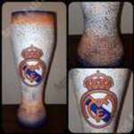 Kézműves sörös pohár Real Madrid futball rajongói ajándék fotó