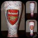 Kezműves sörös pohár Arsenal futball rajongói ajándék fotó