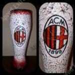 Kézműves sörös pohár Ac Milan futball rajongói ajándék fotó