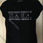 Zara póló fekete hibátlan párszor viselt S-es fotó