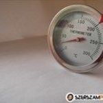 Kemence hőmérő sütő hőmérő 300 Celsius fok analóg fotó