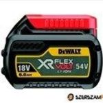 DeWalt DCB546 6.0Ah XR FLEXVOLT akkumulátor fotó