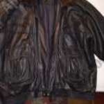 Férfi bőrkabát XL-es, használt fotó