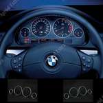 5-ös BMW E39 km óra krómkarika dekor fotó
