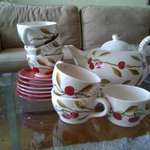 Teás készlet (csészék, tányérok, kancsó), Boszorkány konyha, ÚJ fotó