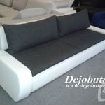 Robi kanapé ülőgarnitúra fehér szürke modell ágyazható ágyneműtartós fotó