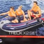 Új Bestway Treck Hydro-Force X2 gumicsónak szett gumi csónak 262x145 cm fotó