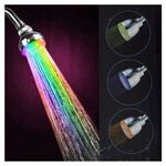 Kör alakú színváltós LED zuhanyfej fotó