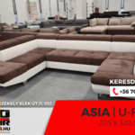 Asia ualak sarok kanapé ülőgarnitúra 340x230x205 cm ágyazható fotó