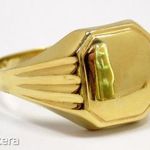 Férfi arany pecsétgyűrű (ZAL-Au 93343) fotó