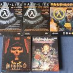 Half-Life 1., Half-Life Generation, Diablo 2., Might And Magic VII. DOBOZOS PC játékok fotó