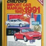 Import car manual 1987-1991 (amerikai import európai és japán autók javítása) fotó