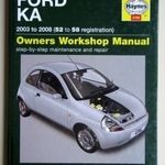 Ford Ka benzines javítási könyv (2003-2008) Haynes fotó