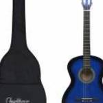 Kék 4/4-es klasszikus gitár kezdőknek tokkal 39" - vidaXL fotó