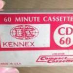 Kennex CD60 Üres Kazetta Tok (Made in USA) kb.1977 fotó