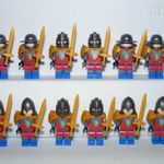 Castle Váras lovag katona figurák Oroszlános katona 12db + fegyver ÚJ Bp VIII + ajándék Lego mágnes fotó