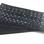 Magyar billentyűzet matrica laptophoz - fekete alapon fehér fotó