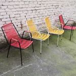 60'-as évek retro spaghetti szék garnitúra 4 db fotó