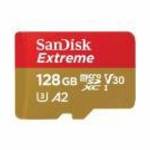SanDisk Extreme 128 GB MicroSDXC UHS-I Class 10 memóriakártya fotó