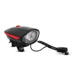 Kerékpár lámpa elektromos kürttel - XPE LED - 400 mAh - 450 lm - IP55 fotó