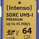 Intenso 3421490 64 GB SDXC UHS-I Class 10 memóriakártya fotó