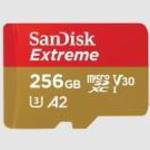 SanDisk Extreme 256 GB MicroSDXC UHS-I Class 3 fotó