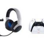 Razer Legendary Bundle, PS5 / PS4, Vezeték nélküli mikrofonos fejhallgató / Fehér kontroller töltőál fotó