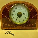 Bulle Clock - Antik francia kandalló óra - működő mechanikus szerkezettel - 1900 k. márkavédjeggyel fotó
