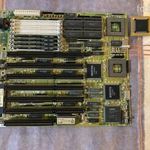 BiostaR alaplap NG80386 AMD DX-40 kivehető processzor 4MB SIMM Ram fotó