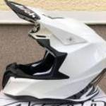 Új Airoh Twist 2.0 White Gloss, fehér MX, motocross, cross sisak, bukósisak eladó (M) fotó
