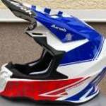 Új Airoh Twist 2.0 Tech Blue, kék/fehér/piros MX, motocross, cross sisak, bukósisak eladó (M) fotó