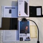 Sony NW-A105 Walkman HI-RES audió lejátszó és flip-cover tok fotó