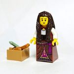Középkori kereskedő nő EREDETI LEGO egyedi minifigura - Castle Kingdoms - Új fotó