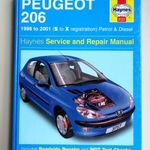Peugeot 206 Berline és Van javítási könyv (1998-2001) Haynes fotó