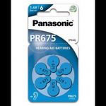 Panasonic 1.4V PR675/6LB Cink-levegő hallókészülék elem (6db / csomag) (PR-675(44)/6LB) (PR-675(4... fotó