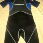 fekete kék neoprén úszódressz szörfruha 2XS-s h: 67 cm mb: 57-66 cm fotó