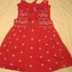 NEXT piros pamut ruha 6-9 hó h: 40 cm mb: 46-66 cm fotó