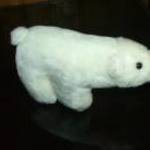 fehér jegesmedve 12 cm magas 23 cm hosszú fotó