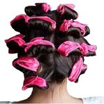 Rugalmas habszivacs hajcsavarók (10db), rózsaszín fotó