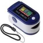 Hordozható digitális pulzoximéter, véroxigénmérő, pulzusmérő színes kijelzővel fotó