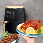 Extra nagy kapacitású Air Fryer, olaj nélküli fritőz, digitális kijelzővel - 4, 5 l fotó