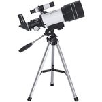 Csillagászati teleszkóp mobiltelefon adapterrel és állvánnyal fotó