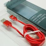 Daewoo USB kábel, 1 méter, C-TYPE, piros fotó