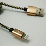 Daewoo USB kábel, 1 méter, Iphone, arany fotó