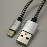 Daewoo USB kábel, 1 méter, Iphone, fekete-fehér fotó