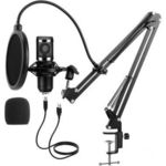 Asztalra szerelhető stúdió mikrofon, USB csatlakozóval fotó