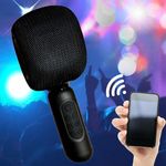 Multifunkcionális bluetooth karaoke mikrofon hangszóróval fotó