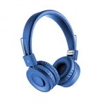 Bluetooth összecsukható fejhallgató - kék színben fotó