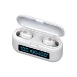 TWS F9 Bluetooth fülhallgató, powerbankkal - fehér fotó